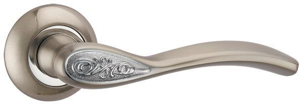 Дверная ручка Punto RUMBA TL SN/CP-3 матовый никель/хром