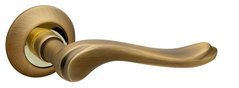 Дверная ручка FUARO GRAZIA RM AB/GP-7 бронза/золото